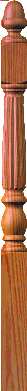 Reeded 4670 Pin Top 48" Newel Post
