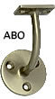 3003SB Solid Brass Wall Rail Bracket, Oil Rubbed Bronze