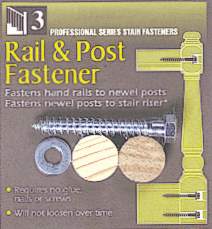Rail & Post Fastener with Oak & Hemlock 1" Plugs