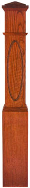 Oval Paneled Boxed Newel Post (Routered)