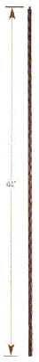 1060 14mm Hammered Plain Bar Iron Baluster