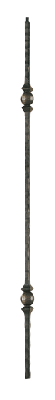 1062 Hammered Double Knuckle/Ball Solid Iron Baluster