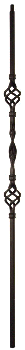 T-09 Double Basket with Ribbon Baluster