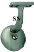 3003 Satin Nickel Wall Rail Bracket