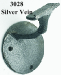 3028 Silver Vein Wrought Iron Wall Rail Bracket