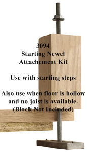 3094 Block Toggel for newel post installation