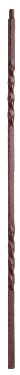 3102-30 30" Double Twist Metal Baluster