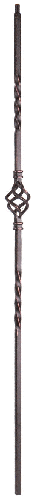 3121-44 44" Single Basket Metal Baluster