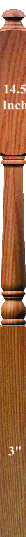 4046A 60" Intermediate Landing Newel Post