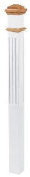 4094 Stain Primed Boxed Newel Post
