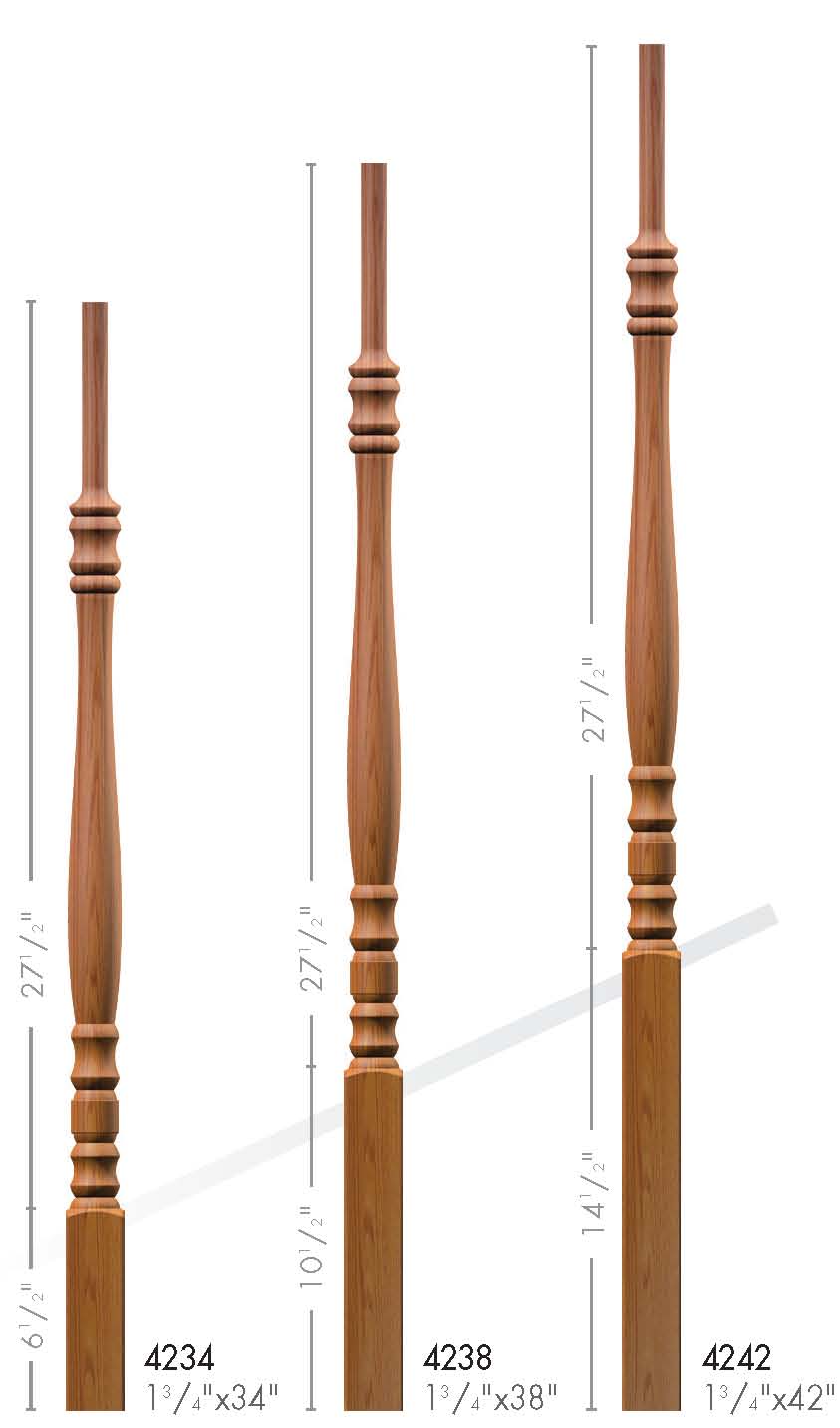 4200 Series Hampton Elegant Rise Baluster