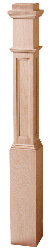 4991 Box Newel with Recessed Panel