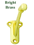 3002HD Wall Rail Bracket, Bright Brass