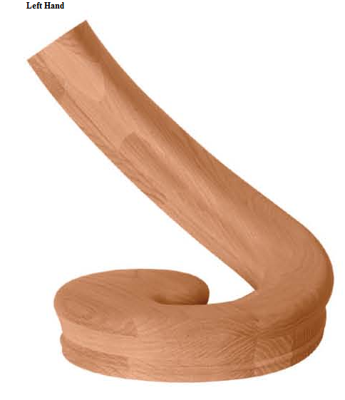 7031 Left Hand Curved Arm Volute