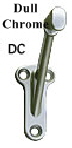 3002HD Wall Rail Bracket, Dull Chrome
