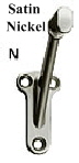 3002HD Wall Rail Bracket, Satin Nickel