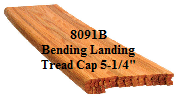 8091B Bending Landing Tread Cap Oak