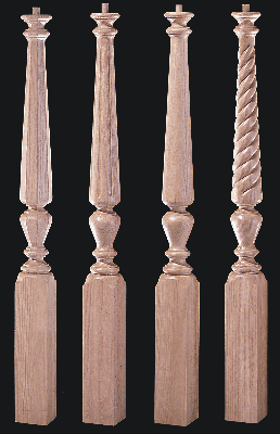 8510 Pin Top Jefferson Collection Newel Posts