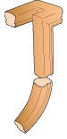 9190-2 Left Hand 2 Rise Gooseneck