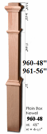 960 and 961 Ranch Box Newel Post