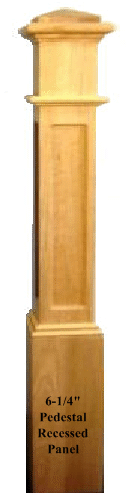 991  Boxed Newel Post with Recessed Panel