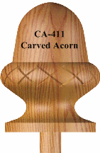 CA-411   Carved Acorn Finial