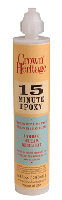 Epoxy 15minute, works with standard caulking gun