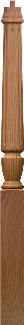 F-3011  Pin Top Fluted Newel Post