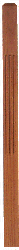 F-4000 Fluted S4S Newel Post with Champhered Top