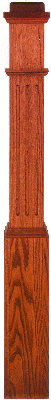 F-4091 Fluted Boxed newel post
