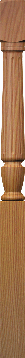 F-4132  Fluted Landing Newel Post