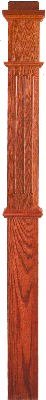 F-4375 Fluted Intermediate Box Newel Post