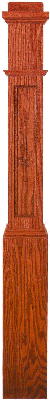 FP-4091 Flat Paneled Box Newel Post