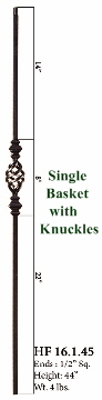 HF16.1.45 Single Basket with Knuckles
