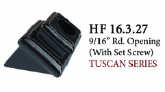 HF16.3.26 Tuscan Series Solid Iron Flated Round Opening Shoe