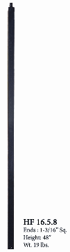 HF16.5.12 Single Knuckle Iron Newel Post
