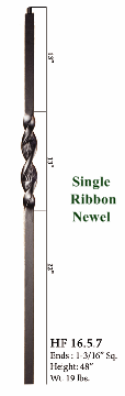 HF16.5.5  Single Basket Newel