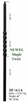 HF16.5.5  Single Basket Newel