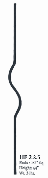 HF2.2.5 Plain Wavy Balusters