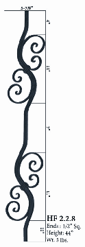HF2.2.8  Wavy Double C-Scrolls