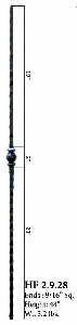 HF2.9.6  Double Oval Iron Baluster