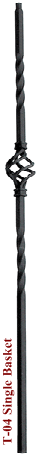Single Basket IB2552 Tubular Baluster