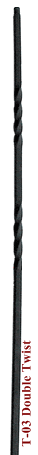 Double Twist # IB2551 Tubular Baluster