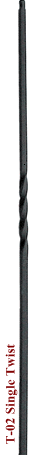 Single Twist #IB2550 Tubular Baluster