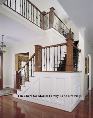 Marsala Balustrade System with Boxed Newel Posts