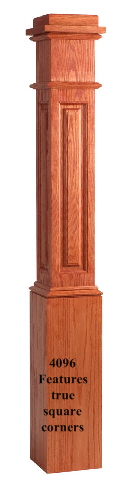 4096 Mitred Corner Boxed Newel Post