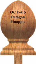 OCT-415  Octagon Pineapple Finial
