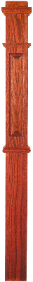 RP-4375 Raised Panel Intermediate Box Newel Post