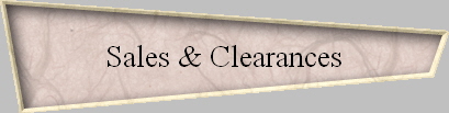 Sales & Clearances