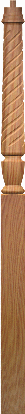 T-3015  Twist Landing Pin Top Newel Post